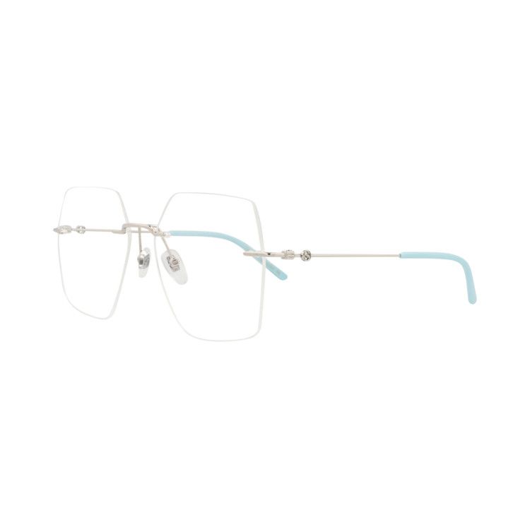 Gucci Square Optical Glasses 'Silver/Transparent'