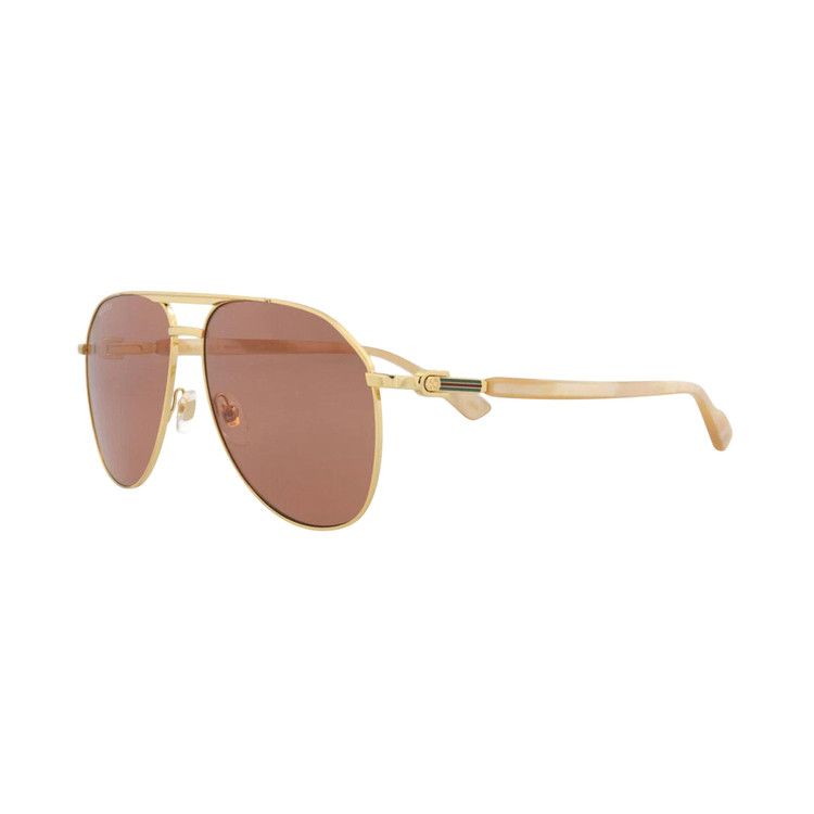 Gucci Aviator Sunglasses 'Gold/Brown'
