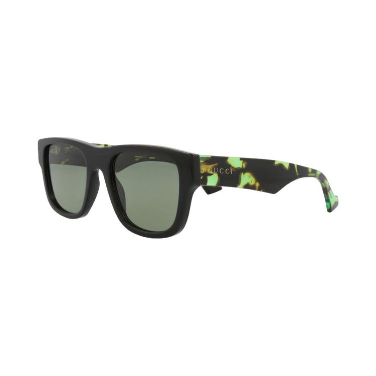 Gucci Square Sunglasses 'Black/Havana/Green'