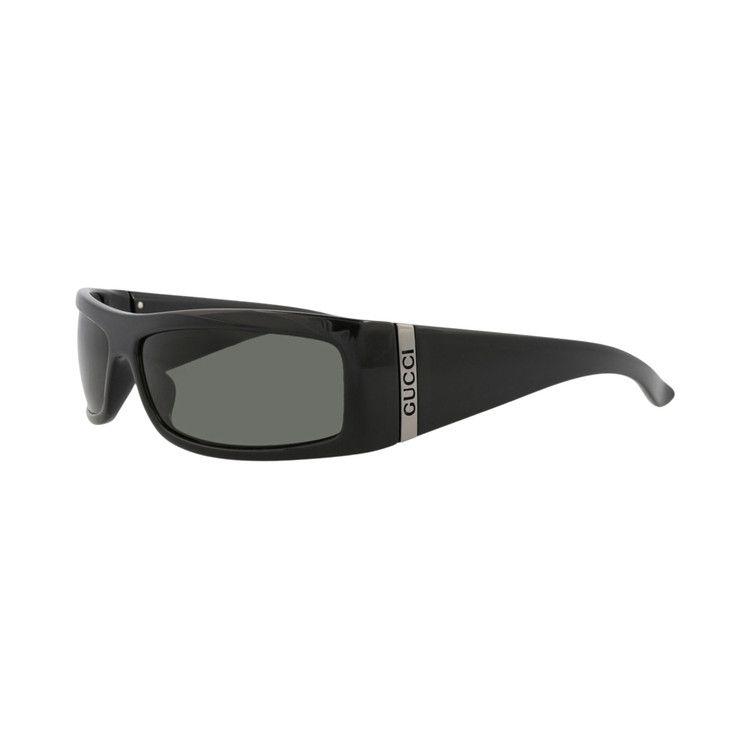 Gucci Shield Sunglasses 'Black/Grey'