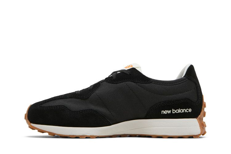 New Balance 327 Big Kid 'Black Madras Orange'