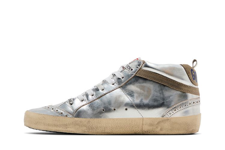 Golden Goose Wmns Mid Star 'Silver Laminated'