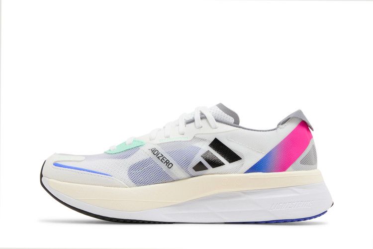 adidas Adizero Boston 11 'White Lucid Blue Fuchsia'