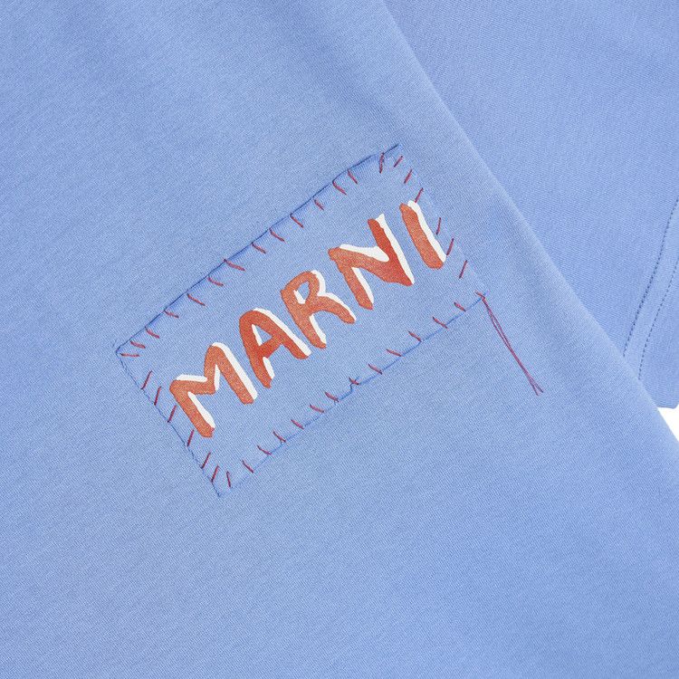 Marni Patch T-Shirt 'Blue Lilac'