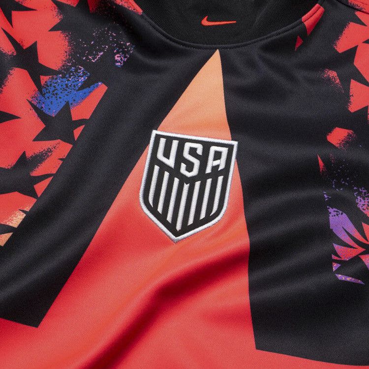 Nike USMNT Authentic Goalkeeper Soccer Shirt 'Black/Bright Crimson'