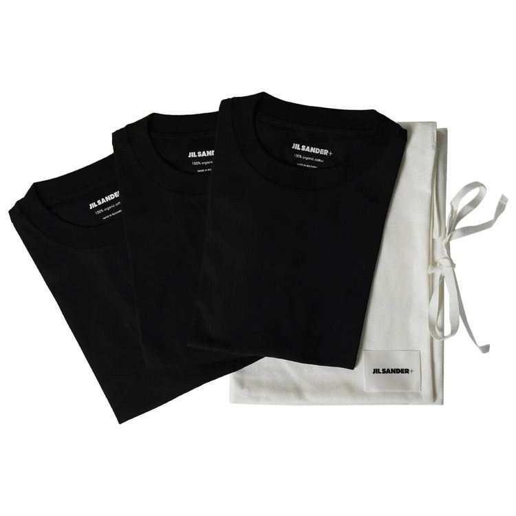 Jil Sander Logo Designers T-Shirt (3 Pack) 'Black'