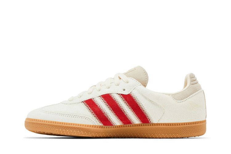 adidas Wmns Samba OG 'Pony Hair Pack - Wonder Beige Better Scarlet'