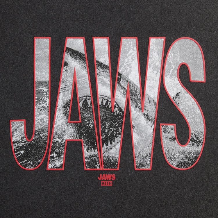 Kith For Jaws Shark Attack Vintage Tee 'Black'