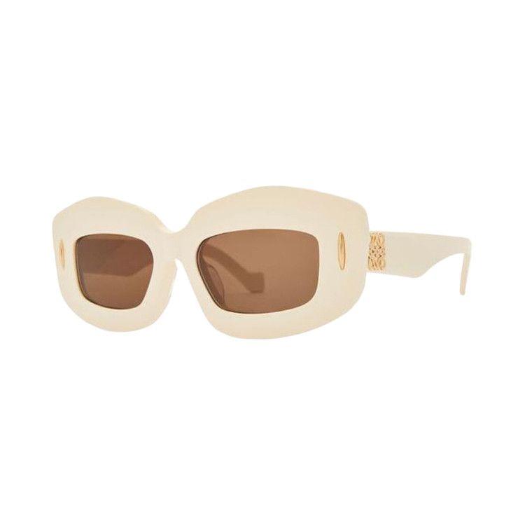 Loewe Square Sunglasses 'Ivory/Brown'