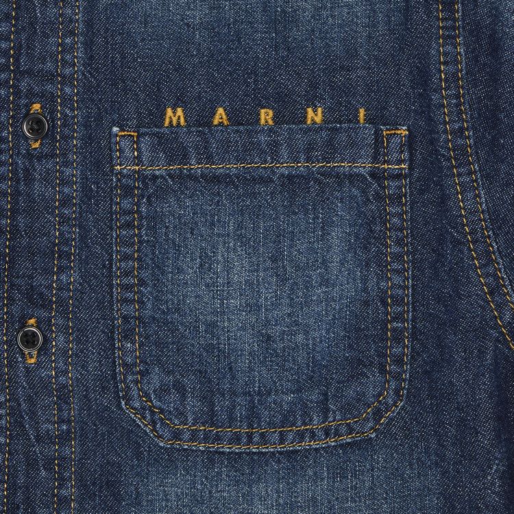 Marni Kids Stone Wash Light Weight Jacket 'Denim'