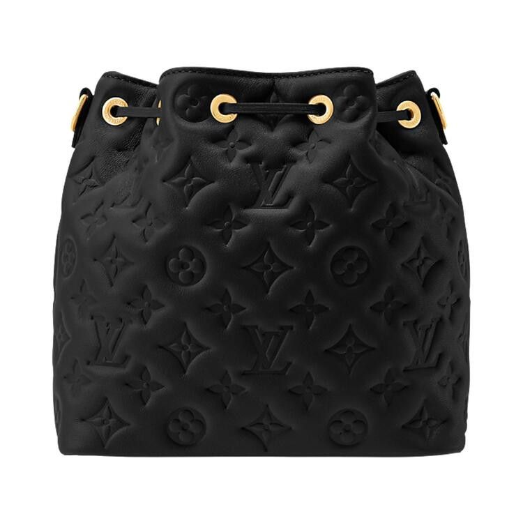 Louis Vuitton Coussin Bucket 'Black Puffy Monogram Calf Leather'