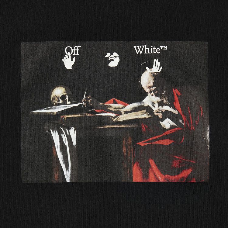 Off-White Caravag Paint Over Hoodie 'Black'