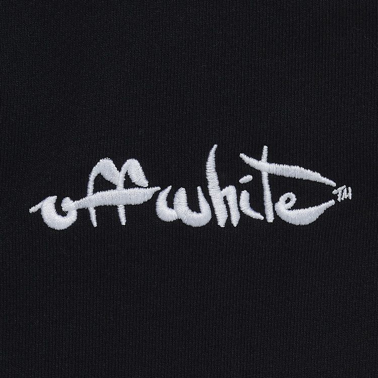 Off-White Script Logo Slim Cuff Sweatpants 'Black/White'