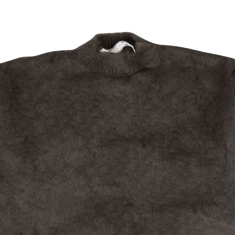 Off-White Diag Brush Mohair Crewneck 'Grey'