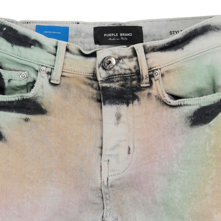 PURPLE BRAND Muted Skinny Jeans 'Acid Camo'