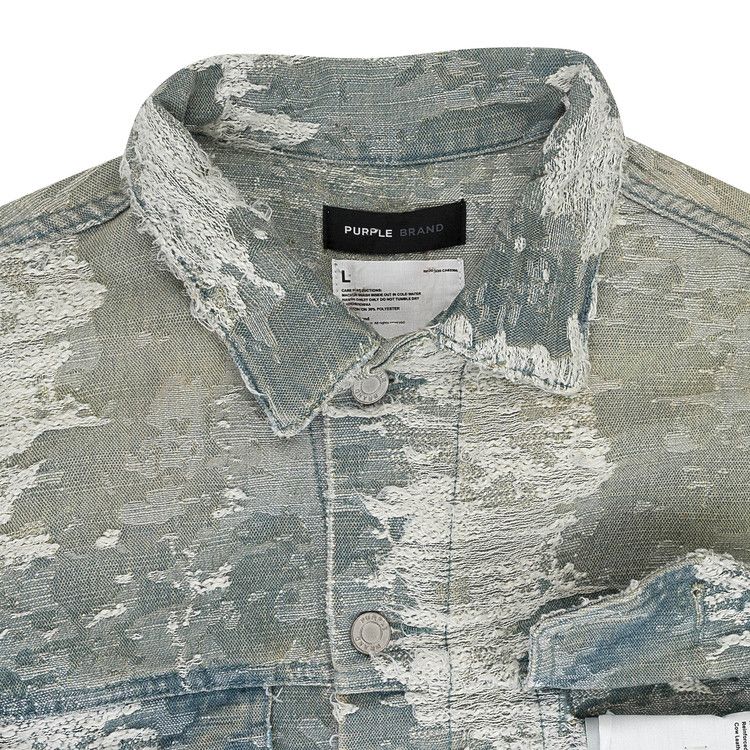 PURPLE BRAND Jacquard Jacket 'Indigo'