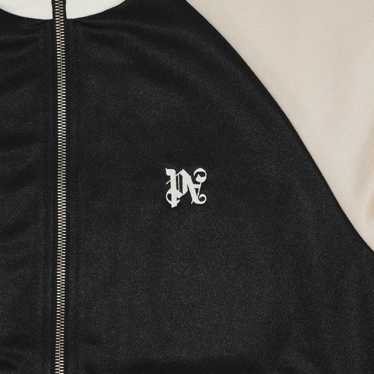Palm Angels Monogram Colorblock Track Jacket 'Black/Light Red'