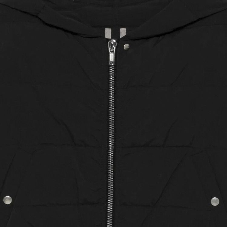 Rick Owens Hooded Quilt Jacket 'Black'