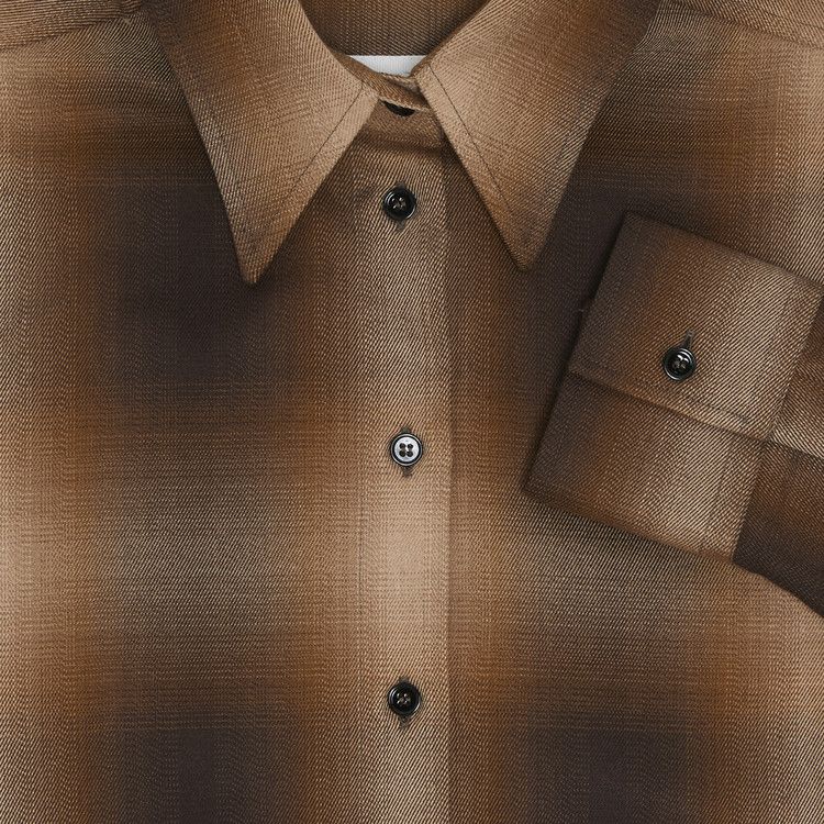 MM6 Maison Margiela Plaid Shirt 'Brown'