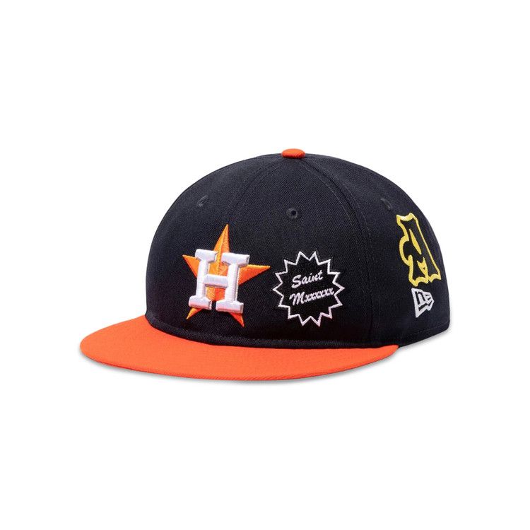 SAINT Mxxxxxx x MLB x New Era Astros Cap 'Navy/Orange'