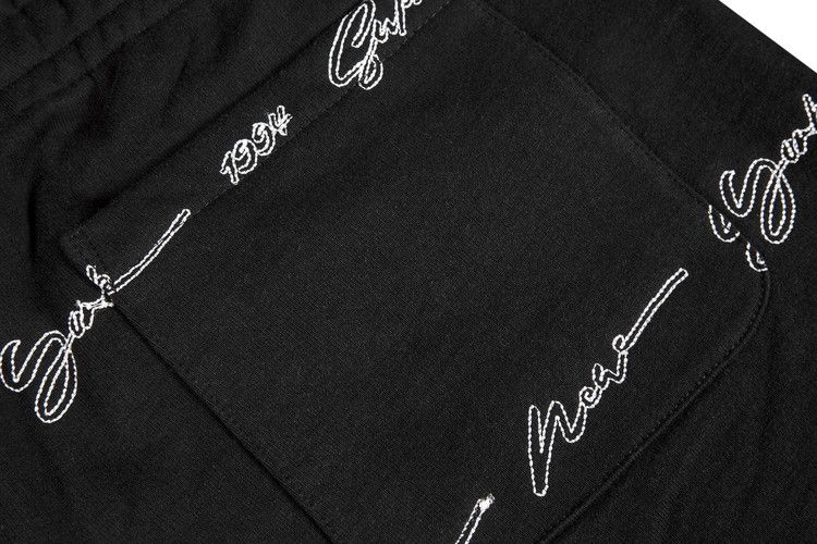 Supreme Script Stripe Sweatpant 'Black'