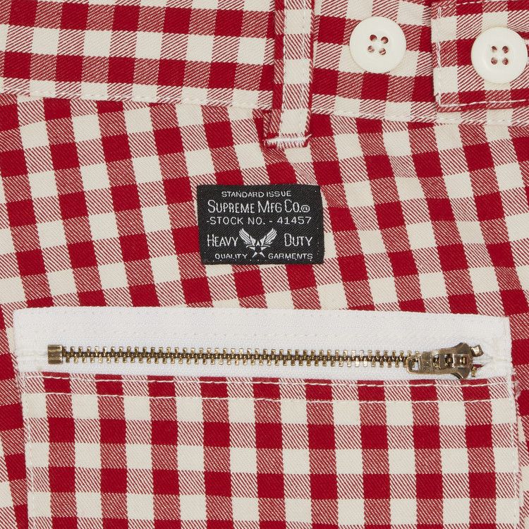 Supreme Gingham Flight Pant 'Red'