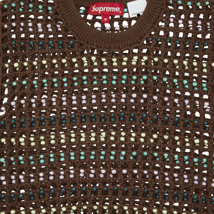 Supreme Beaded Sweater Vest 'Brown'