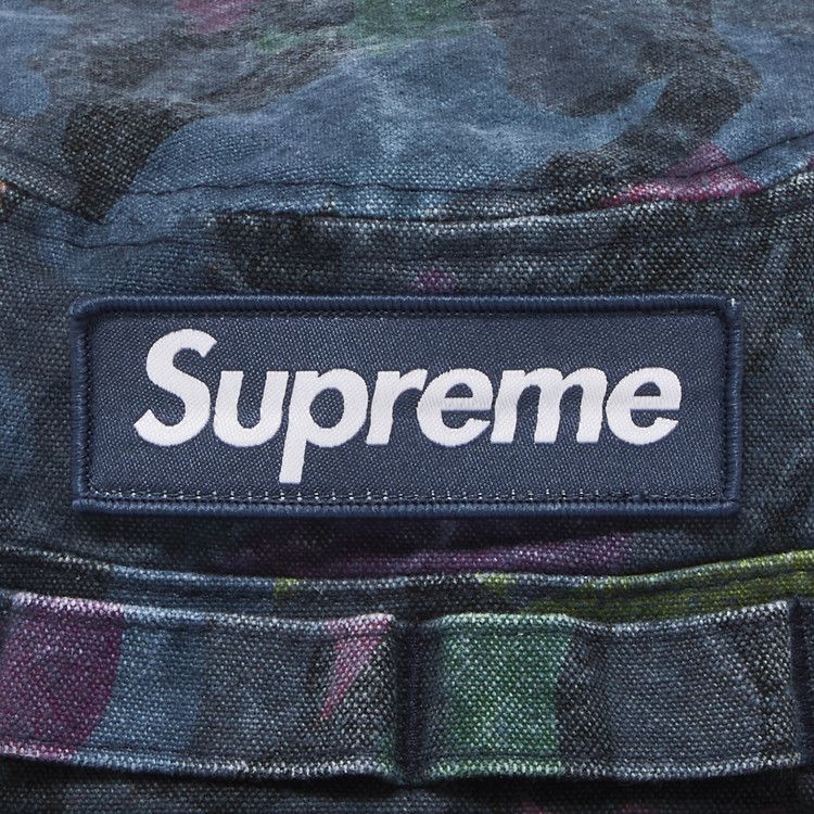 Supreme Washed Canvas Boonie 'Navy Camo'