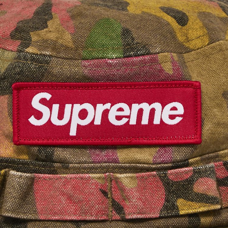 Supreme Washed Canvas Boonie 'Tan Camo'
