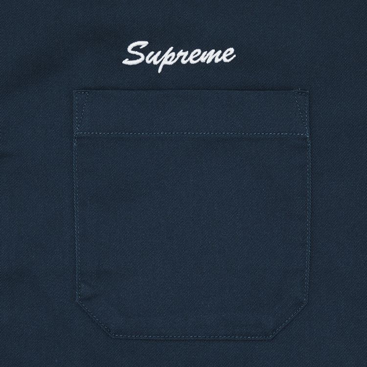 Supreme Margaret Keane Teardrop Short-Sleeve Work Shirt 'Light Navy'