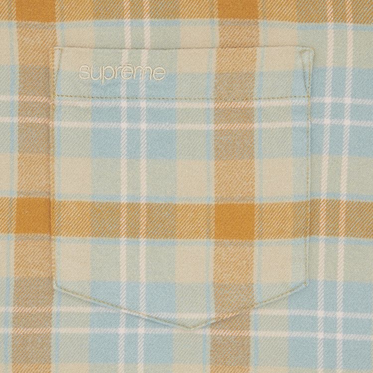 Supreme Plaid Flannel Shirt 'Tan'