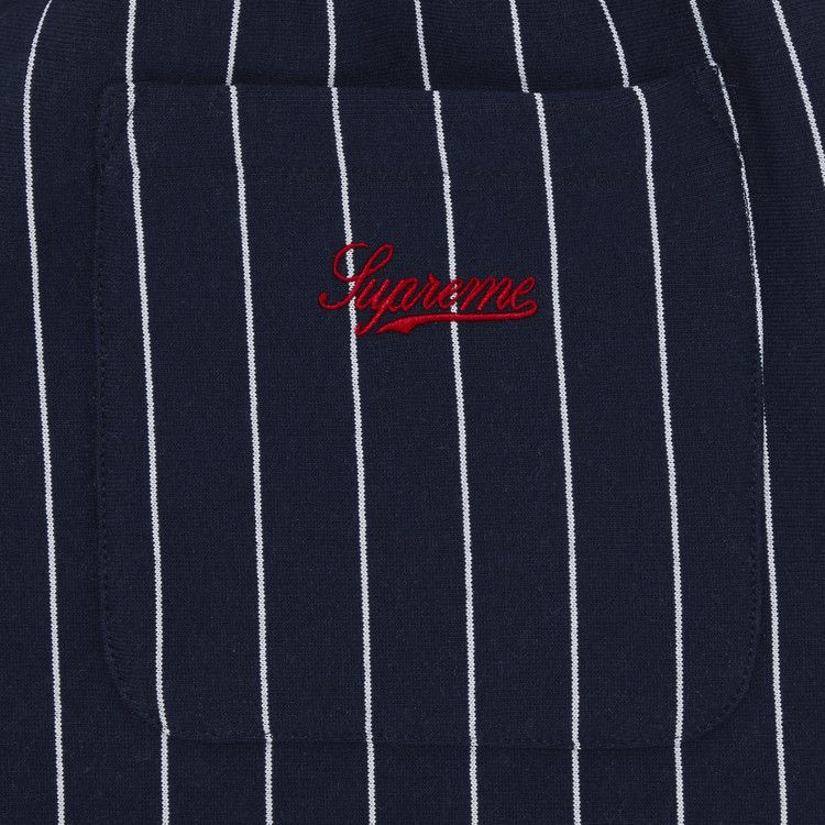 Supreme Pinstripe Sweatshort 'Navy'