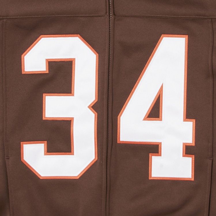 Supreme Football Zip Up Hooded Sweatshirt 'Brown'