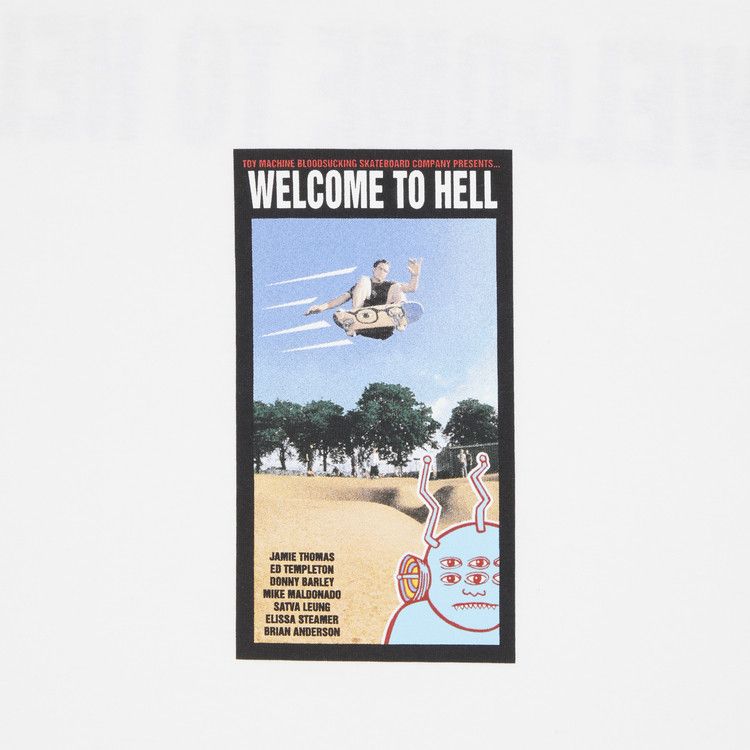Supreme x Toy Machine Welcome To Hell Tee 'White'