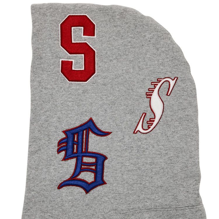 Supreme Multi S Logo Hooded Sweatshirt 'Heather Grey'