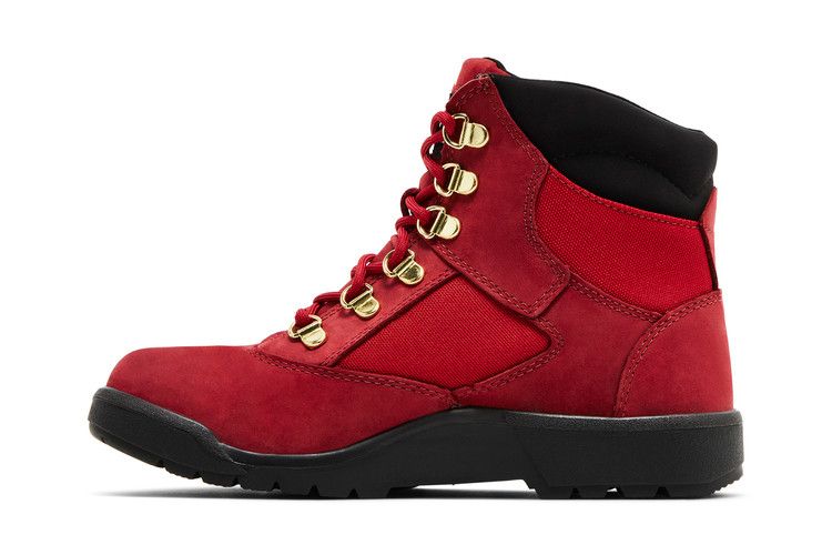Timberland 6 Inch Field Boot Junior 'Dark Red Black'