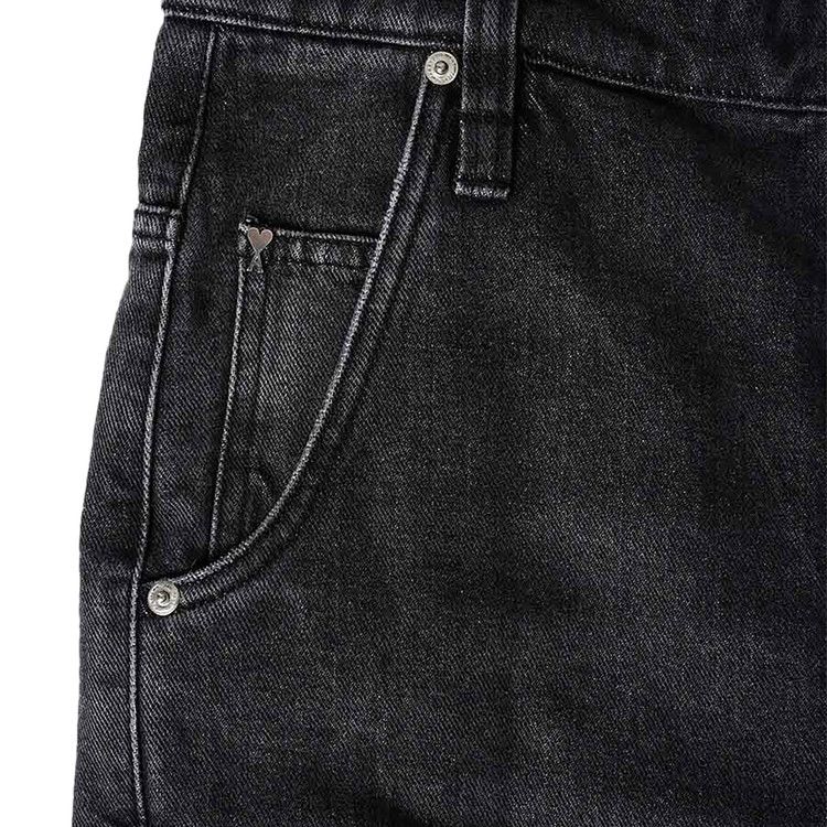 Ami Baggy Fit Jeans 'Used Black'
