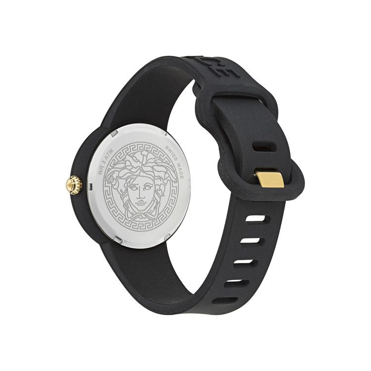 Versace Medusa Pop Silicone Watch 'Black'