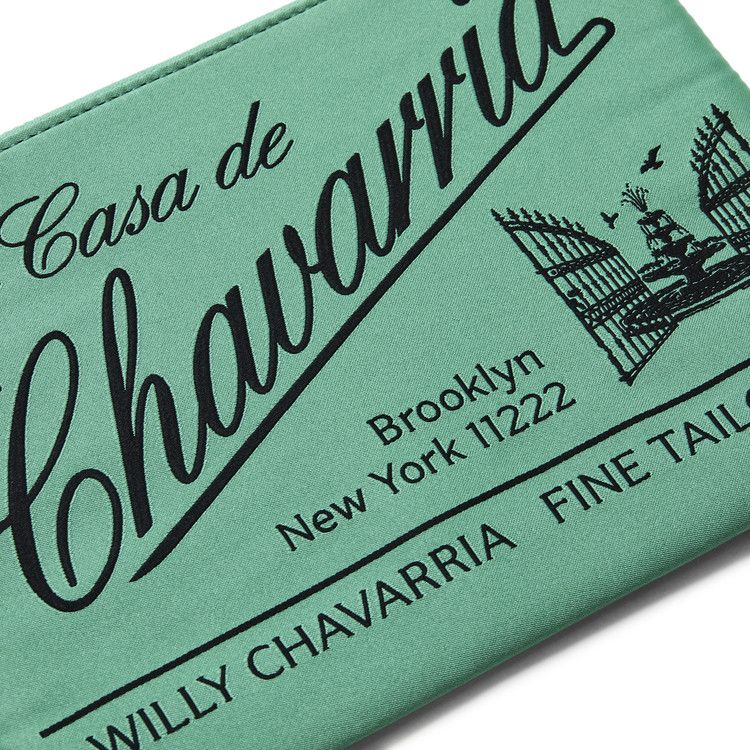Willy Chavarria Label Pouch 'Uniform Green'