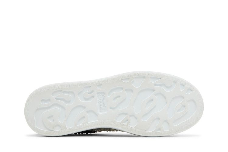 Alexander McQueen Wmns Oversized Sneaker 'White Black Crystal'