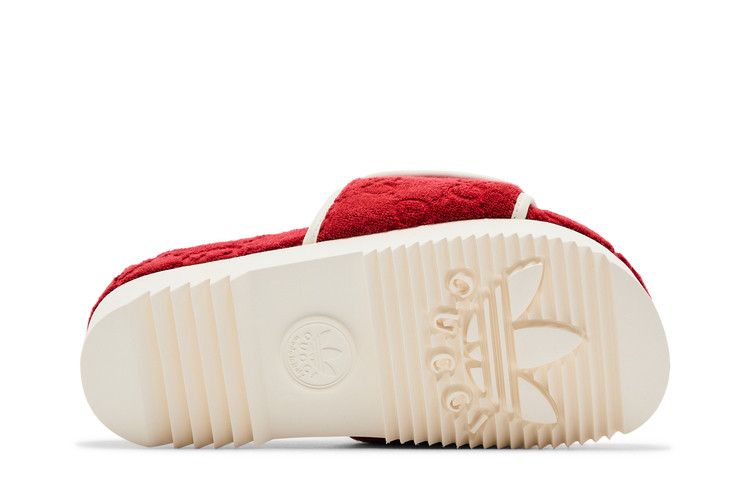 Adidas x Gucci Wmns GG Platform Sandal 'Red Cotton Sponge'