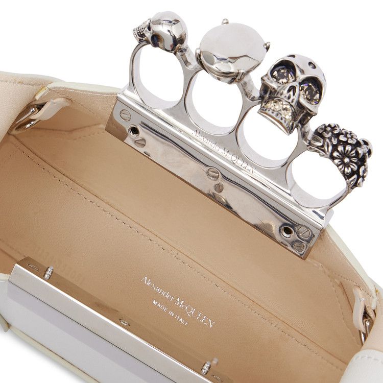 Alexander McQueen The Jewelled Hobo Mini Bag 'Ivory'