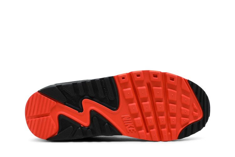 Nike Air Max 90 Leather GS 'White Turf Orange Speckled'