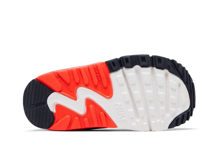 Nike Air Max 90 Leather TD 'Light Smoke Grey Bright Crimson'