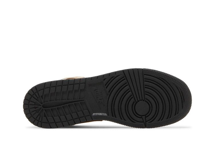Air Jordan 1 Mid SE GS 'Metallic Gold Black'