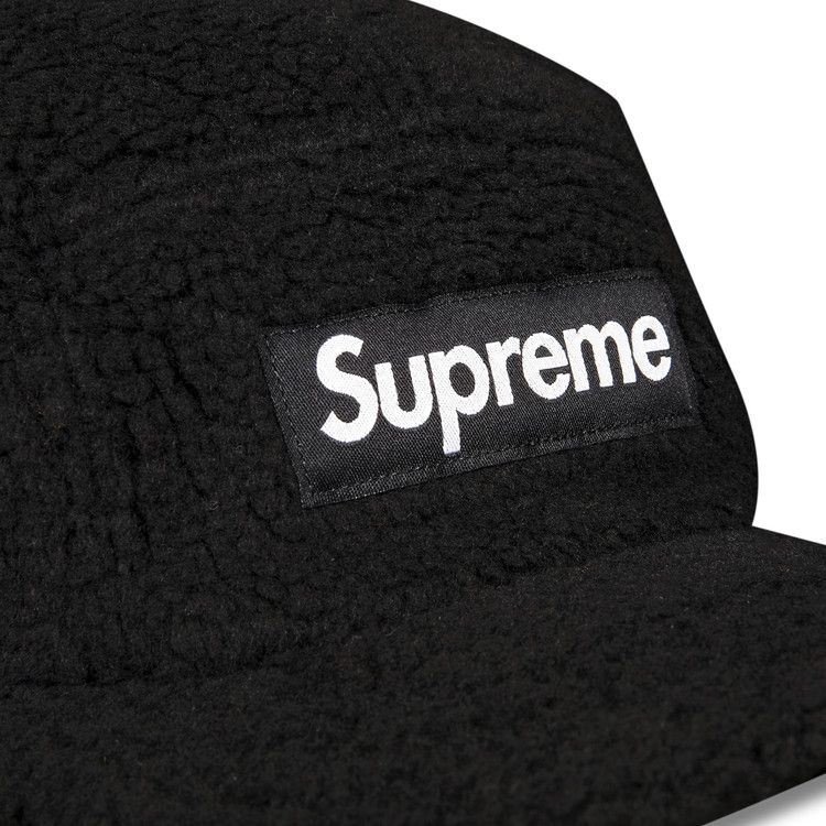 Supreme Deep Pile Earflap Camp Cap 'Black'
