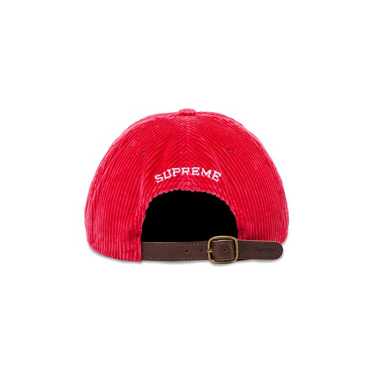 Supreme Corduroy S Logo 6-Panel 'Bright Red'