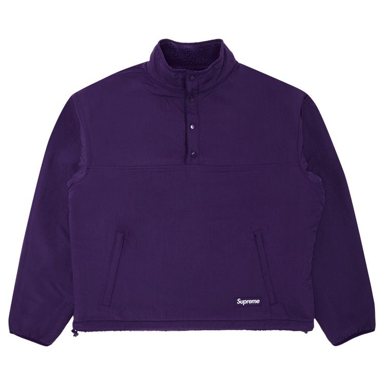 Supreme Polartec Shearling Reversible Pullover 'Purple'