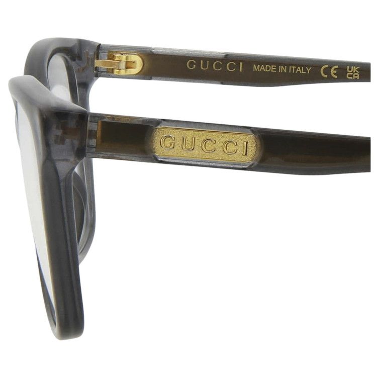 Gucci Rectangular Sunglasses 'Grey/Transparent'