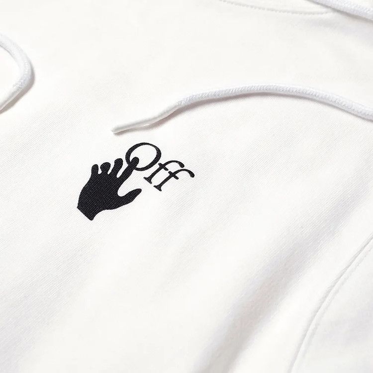Off-White Marker Slim Hoodie 'White/Red'